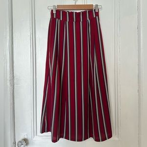 Striped Midi Skirt